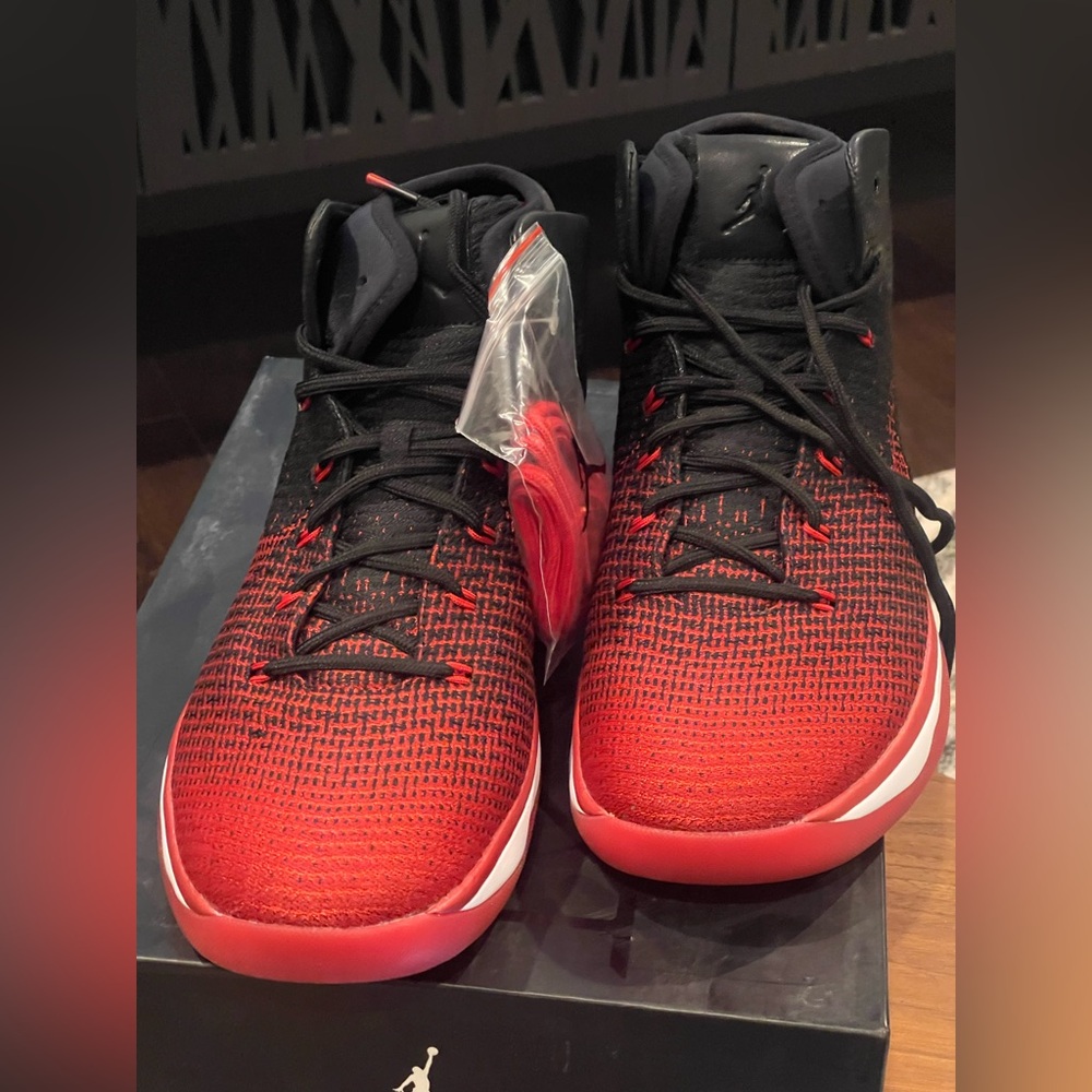 Jordan XXXI Black and Red Sneakers